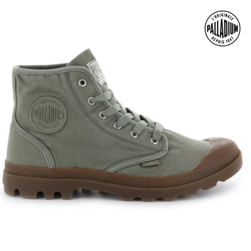 Bottes Palladium Pampa Hi Homme Vert Olive | FR FSL832E